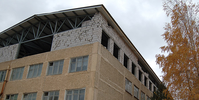 Липецк. Реконструкция кровли административного здания